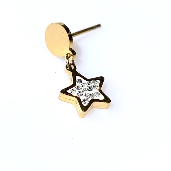 Gold Plated Stainless Steel Set of 6 Earrings - Picture 10 of 13